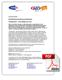 Presseinfo Theaterwerk 2012